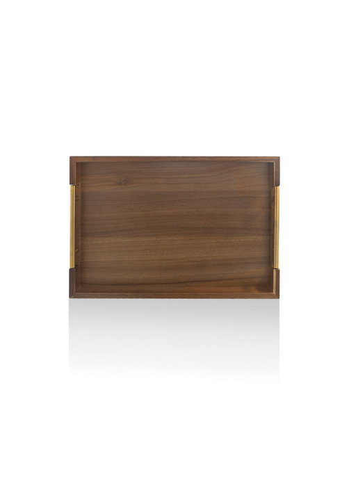Hermia Bandeja de Madera NTR0045 en Madera y Beige
